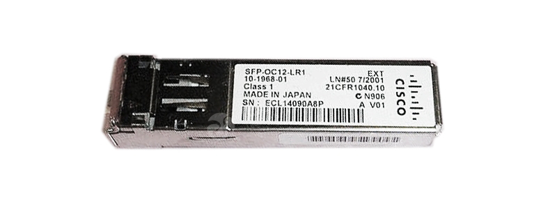 Открыть SFP-OC12-LR1 OC-12/ STM-4 SFP, Long Reach (40km) Фото SFP-OC12-LR1 OC-12/ STM-4 SFP, Long Reach (40km)