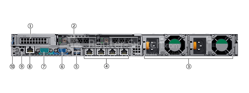 Фото Dell 1U R640 3204/8G*1/600G SAS 10K*1/H330/DVD/750W*1/2.5-8/3Y - Dell PowerEdge R640 Servers