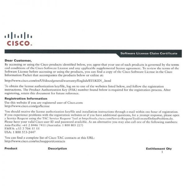 Фото SL-1100-2P-APP - Cisco ISR1100 Router License