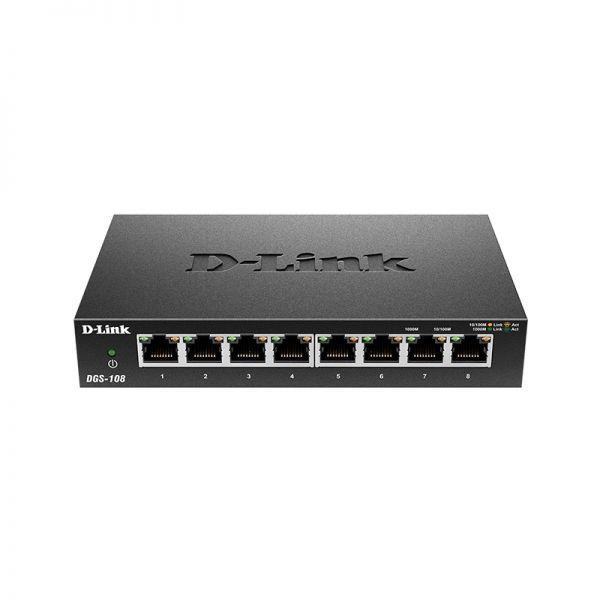 Фото DGS-108 - D-Link Gigabit Unmanaged Switches