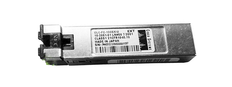 Открыть GLC-FE-100BX-U 100BASE-BX10-U SFP Фото GLC-FE-100BX-U 100BASE-BX10-U SFP