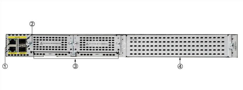 Задняя панель Cisco ISR4331/K9 Cisco ISR4331/K9 Back Panel