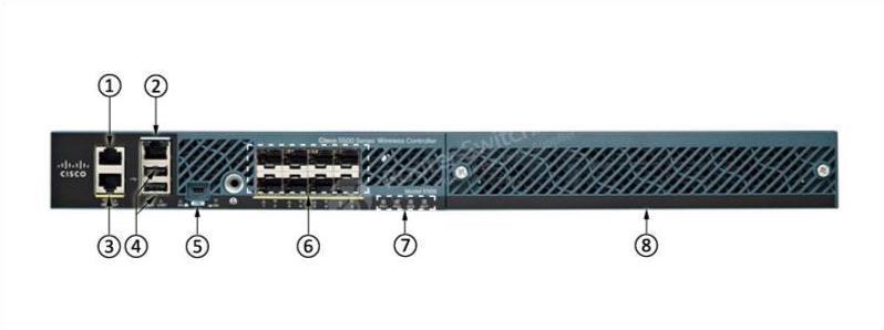 Передняя панель AIR-CT5508-12-K9 AIR-CT5508-12-K9 Front Panel