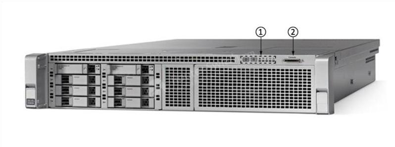 Передняя панель AIR-CT8540 AIR-CT8540 Front Panel