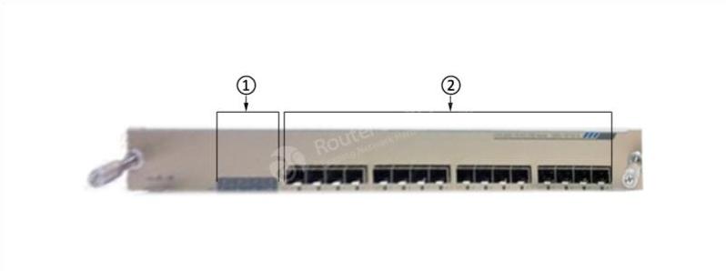C6800-16P10G= Передняя панель модуля Ethernet C6800-16P10G= Ethernet Module Front Panel