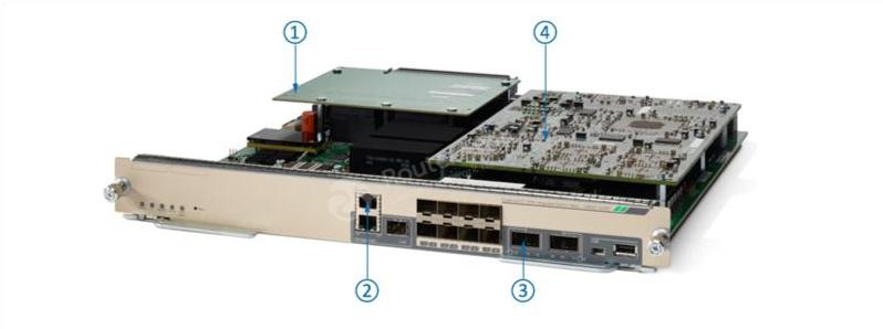 вид спереди C6800-SUP6T-XL= the front view of C6800-SUP6T-XL=