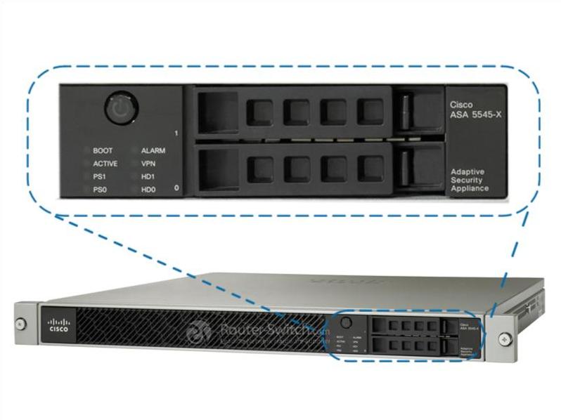 Передняя панель ASA5545-FPWR-K9 ASA5545-FPWR-K9 Front Panel