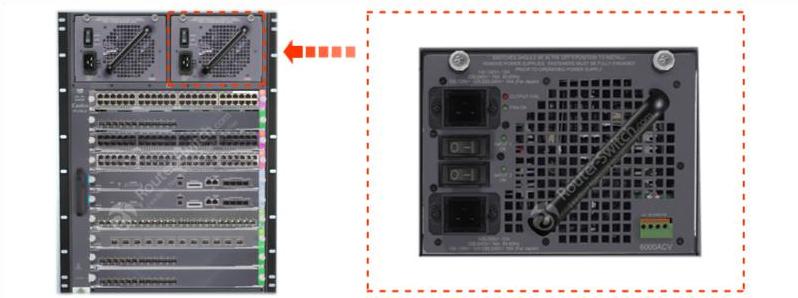 PWR-C45-6000ACV установлен в коммутаторе PWR-C45-6000ACV installed in the switch