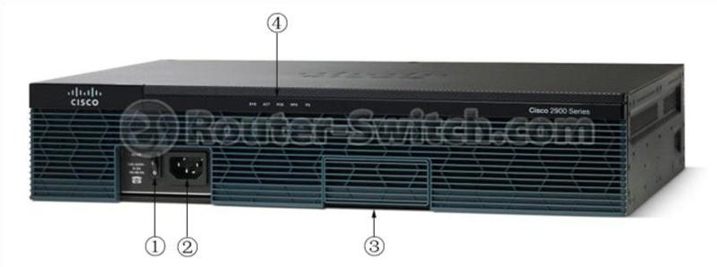 Cisco 2911-V-K9 — передняя панель Cisco 2911-V-K9 -front panel