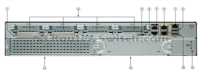 слоты cisco2911-v-k9-back cisco2911-v-k9-back slots