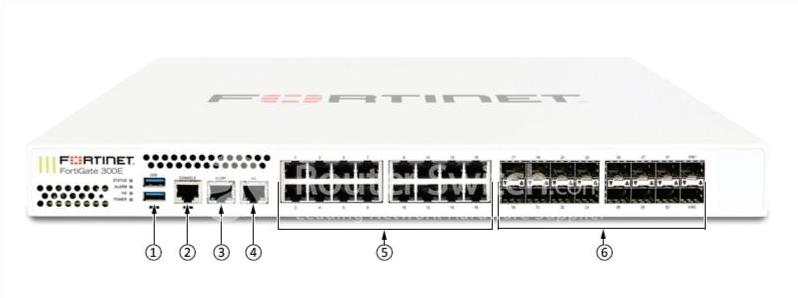 Fortinet FG-300E, вид спереди Fortinet FG-300E Front View