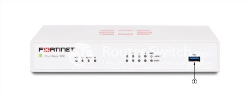 Fortinet FG-30E, вид спереди Fortinet FG-30E Front View