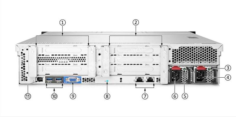 HPE-833973-B21-Задняя панель HPE-833973-B21-Rear