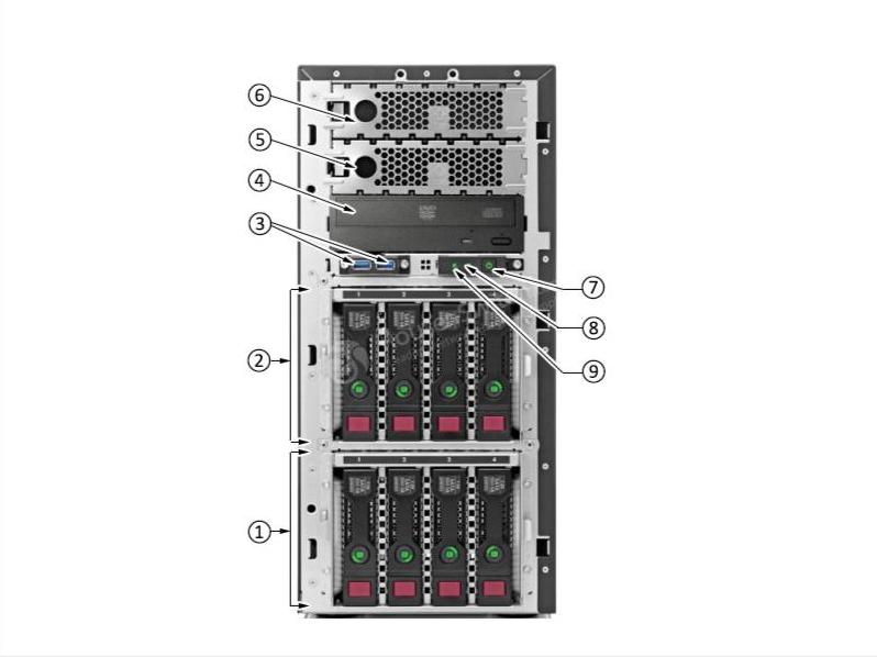 HPE-834606-001-Передняя панель HPE-834606-001-Front