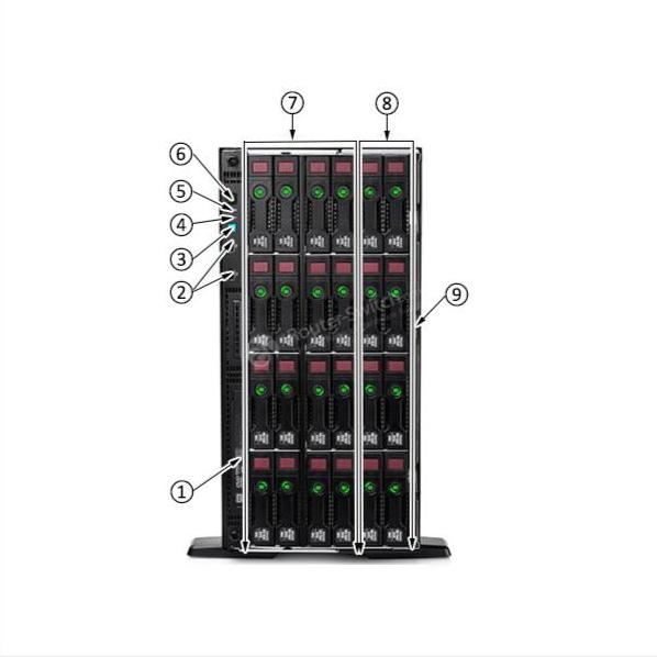 HPE-835265-001-Передняя панель HPE-835265-001-Front