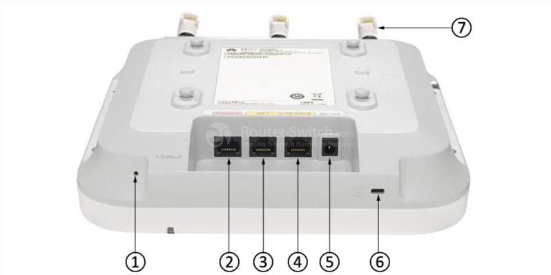 Порты AP5130DN AP5130DN Ports