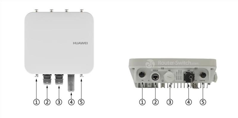 Передние порты AP8130DN AP8130DN front ports