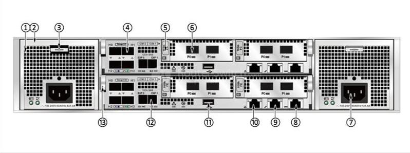 вид сзади на корпус контроллера the rear view of a controller enclosure