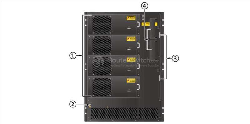 Структура шасси S7712 (вид сзади) S7712 chassis structure (rear view)
