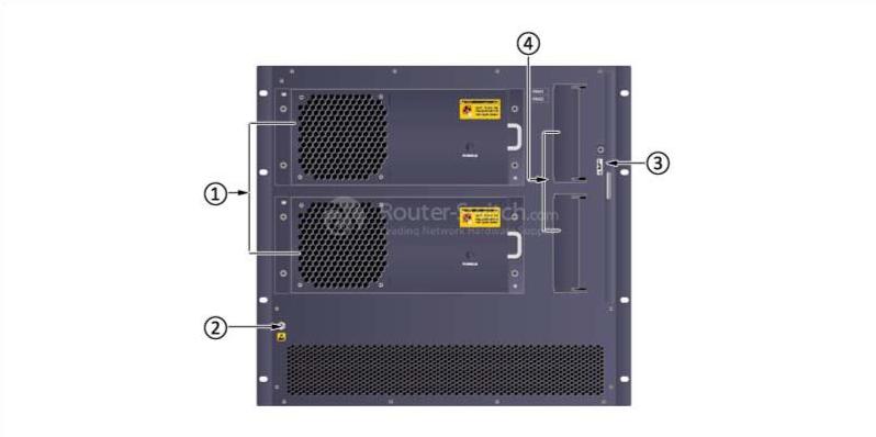 Структура шасси S9306 (вид сзади) S9306 chassis structure (rear view)