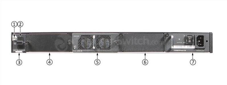 Huawei S5730-60C-HI, вид сзади Huawei S5730-60C-HI Back View