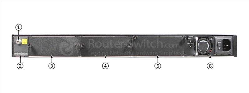 Huawei S5730-68C-PWH-HI, вид сзади Huawei S5730-68C-PWH-HI Back View