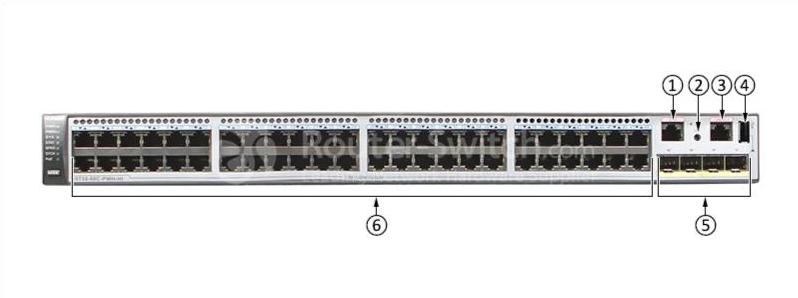 Huawei S5730-68C-PWH-HI, вид спереди Huawei S5730-68C-PWH-HI Front View