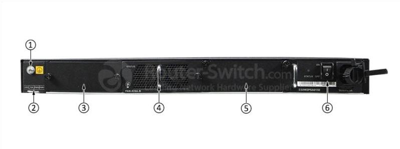 Huawei S5730-68C-SI-AC, вид сзади Huawei S5730-68C-SI-AC Back View