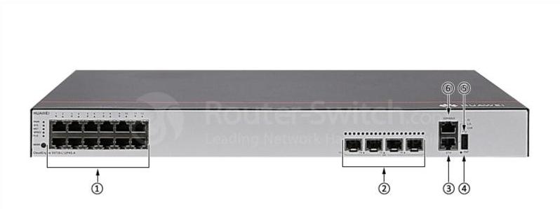 Huawei S5735-L12T4S-A Передняя панель Huawei S5735-L12T4S-A Front