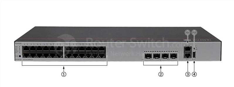 Huawei S5735-L24T4S-A Передняя панель Huawei S5735-L24T4S-A Front