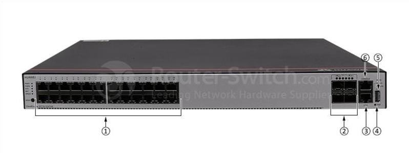 Huawei S5735-S24T4X спереди Huawei S5735-S24T4X Front