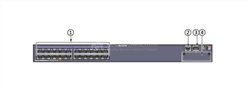 задняя панель LS-S5328C-PWR-EI the back panel of LS-S5328C-PWR-EI