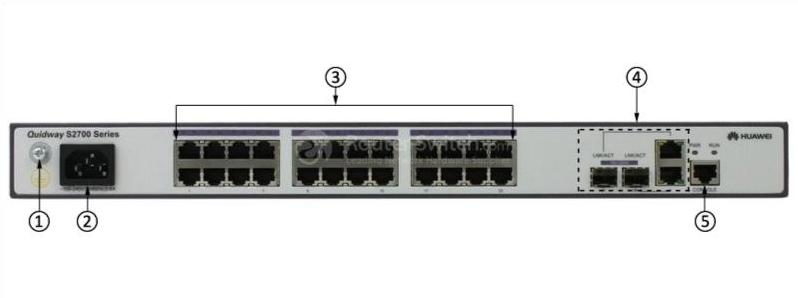 S2700-26TP-EI-AC Передняя панель S2700-26TP-EI-AC Front Panel