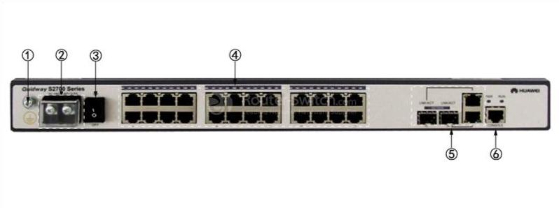 Передняя панель Huawei S2700-26TP-EI-DC Huawei S2700-26TP-EI-DC Front Panel