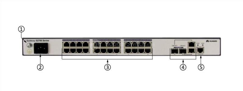 S2700-26TP-SI-AC Передняя панель S2700-26TP-SI-AC Front Panel