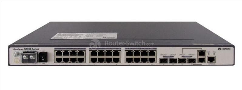 Внешний вид Huawei S3700-28TP-EI-DC Huawei S3700-28TP-EI-DC Appearance