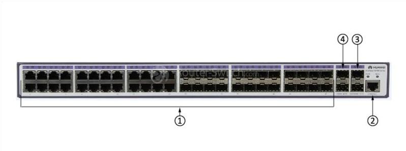 S3700-52P-EI-48S-AC Передняя панель S3700-52P-EI-48S-AC Front Panel