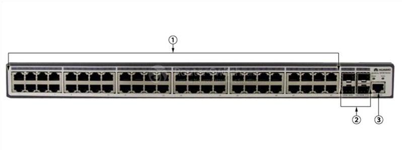 Передняя панель S3700-52P-PWR-SI S3700-52P-PWR-SI Front Panel