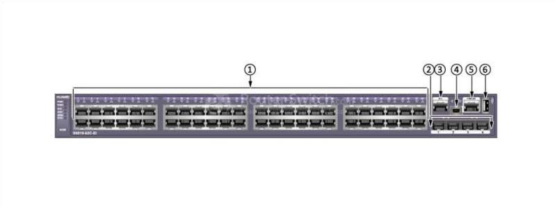 передняя панель S5310-52C-EI the front panel of S5310-52C-EI