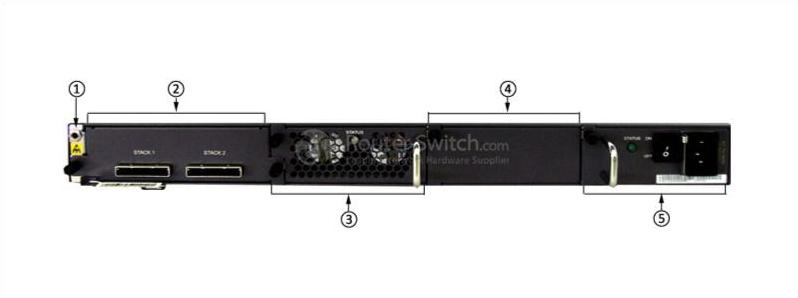 S5700-28C-EI Задняя панель S5700-28C-EI Back Panel