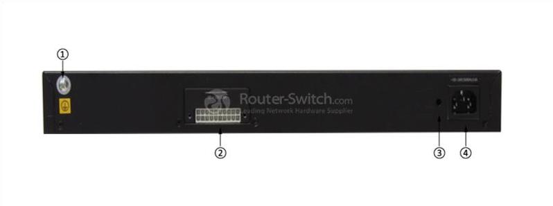 S5700-28TP-PWR-LI-AC Back Panel