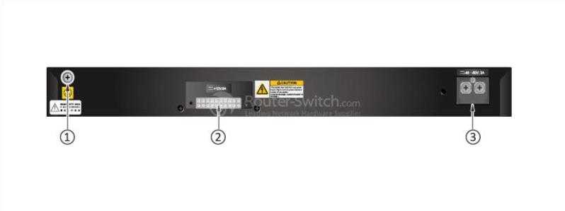 S5700-52X-LI-DC Задняя панель S5700-52X-LI-DC Back Panel