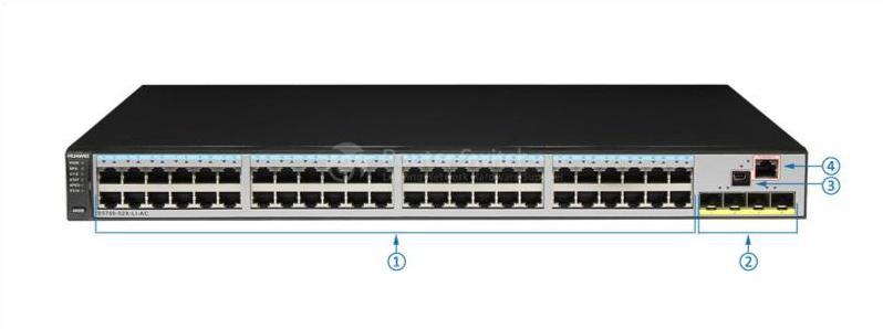 S5700-52X-PWR-LI-AC передний S5700-52X-PWR-LI-AC front