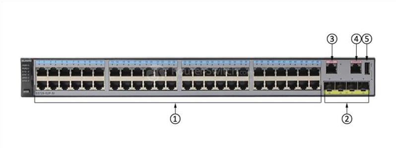 Передняя панель S5720-52P-SI-AC S5720-52P-SI-AC Front Panel