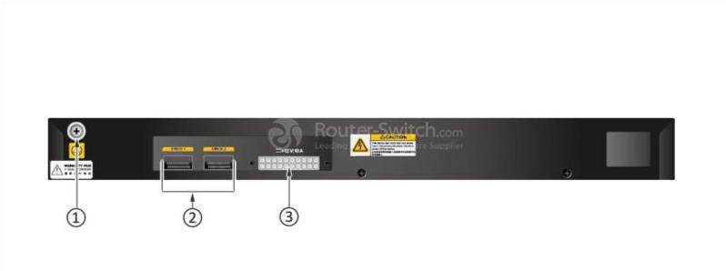 S5720-32X-EI-DC Задняя панель S5720-32X-EI-DC Back Panel