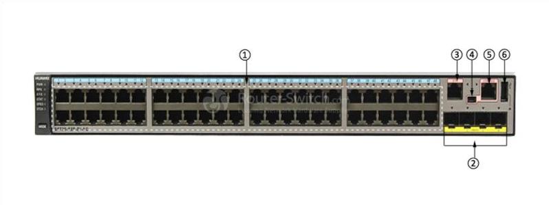 Передняя панель S5720-52P-EI-AC S5720-52P-EI-AC front panel
