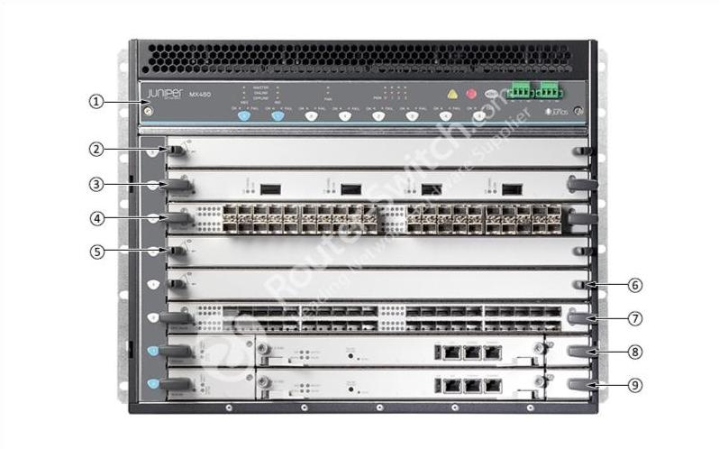 Juniper MX480 Front View