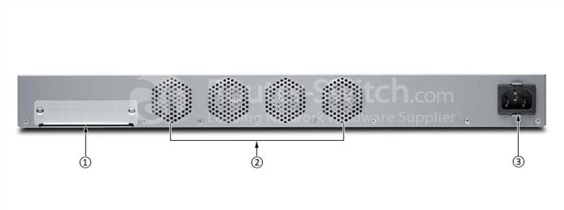 Можжевельник SRX340, вид сзади Juniper SRX340 Rear View