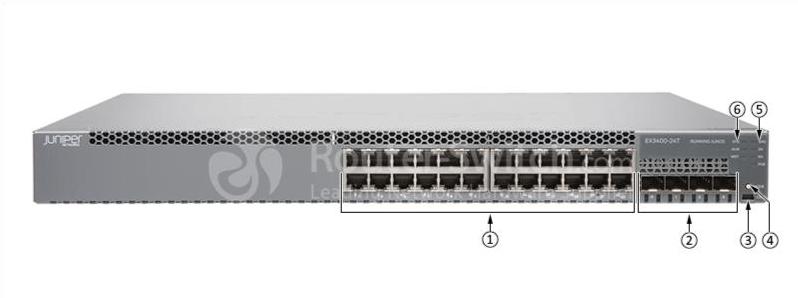 Juniper EX3400-24T Front View