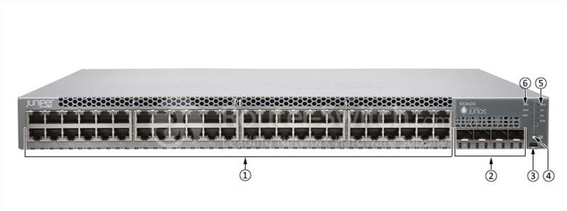 Juniper EX3400-48T Front View